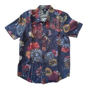 Volcom Boys’ Stoney Delusion Short Sleeve Woven Shirt Size 10 M Skateboarding
